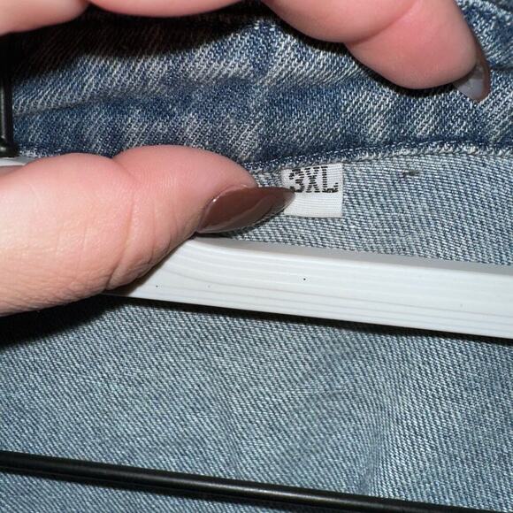 Western Cheetah denim oversized shacket sz 3x - Picture 5 of 5